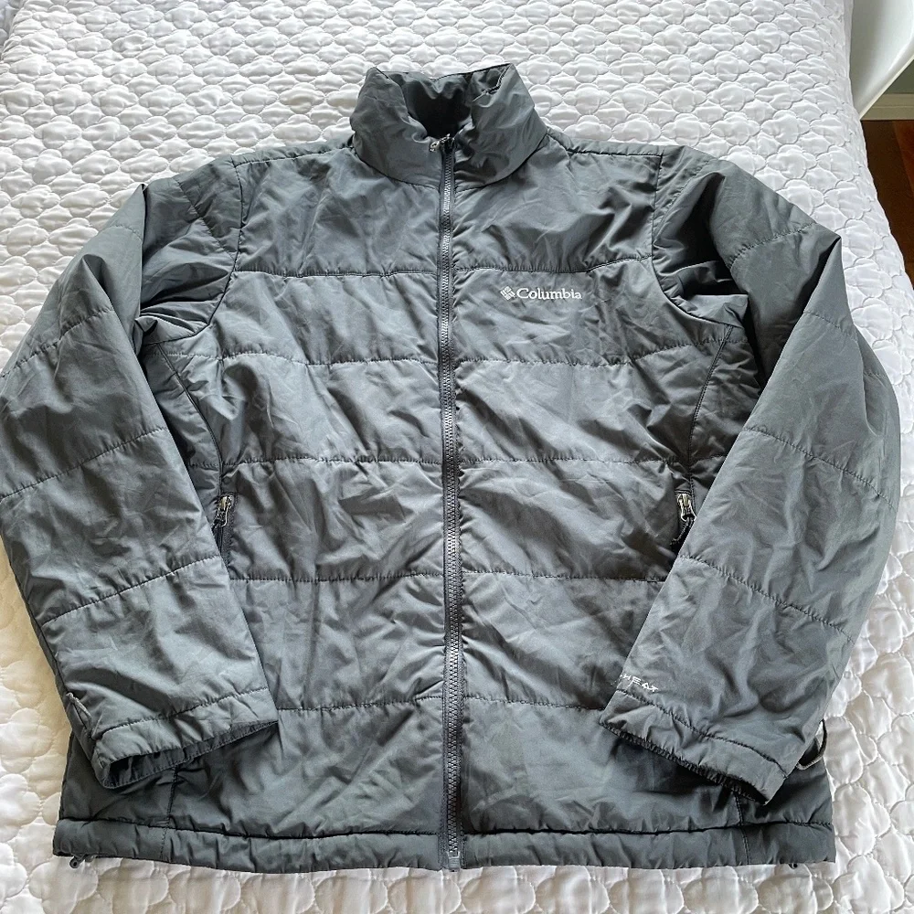 Columbia‎ Omni-Heat Puffer Jacket Gray  Size Medium